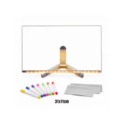Providna LED tabla za crtanje i poruke sa postoljem, 31×11 cm