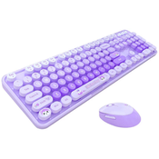 MOFII Sweet New 2.4G Wireless Keyboard + Mouse Set (Purple)