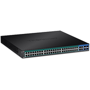 Trendnet TPE-5240WS mrežni prekidac Upravljano Gigabit Ethernet (10/100/1000) Podrška za napajanje putem Etherneta (PoE) 1U Crno