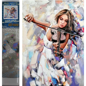 Norimpex - Puzzle Diamond Painting Violinist 30x40cm - 1 - 39 dijelova