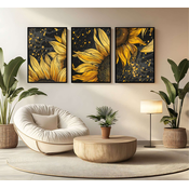 WALLXPERT Dekorativna uramljena MDF slika (3 komada) Mp3 00105 21 x 30