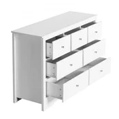 VEVOR Predalnik z 7 predali 40x1199x813 cm svetlo leseno