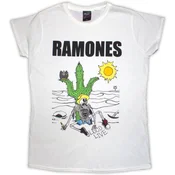 Ramones Loco Live White S Ženske Majica