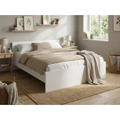 Postelja ELISA 160 x 200 cm, bela Posteljno dno: Z letveno posteljno dno, Vzmetnica: Vzmetnica Coco Maxi 20 cm