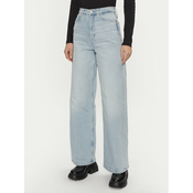 Calvin Klein Jeans hlače K20K208023 Modra Wide Leg