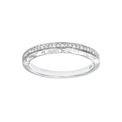 DIAMANT LETERNEL Prstan Eternity-Ring aus 375 Weißgold mit Diamant srebrna