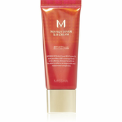 Missha M Perfect Cover BB krema z zelo visoko UV zaščito majhno pakiranje odtenek No. 13 Bright Bež SPF 42/PA+++ 20 ml