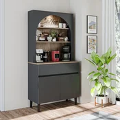 Hanah Home 2805 kafe bar ormaric 90 × 179 × 42 cm, antracit/atlantski bor