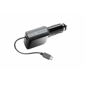 CellularLine avto polnilec MicroUSB navijalni 2A - odprta embalaža