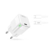 XO Polnilec za telefon CE06 30W PD, GaN + USB-C kabel