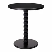 shumee Dekorativna črna klubska mizica 35xv40 cm