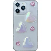 Ovitek Love Epoxy iPhone 16 Pro - roza