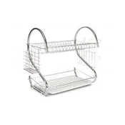 Rosberg Ocedjivac za sudove R53000H, Sa 2 nivoa, Hromiran, 40x25x39cm