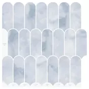 vidaXL Ploščica perja 10 pcs Svetlo modra 30 x 30 cm Poliuretan in PET