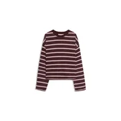 Bershka Majica živo rdeča/bela
