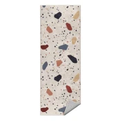 Kremno bel pralen tekač 60x230 cm Cracked Terrazzo – Mila Home