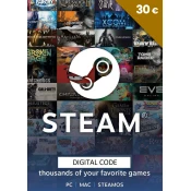 Steam dopuna kredita 30 EUR - EU