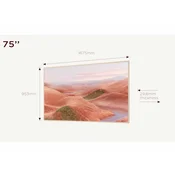 Televizor TCL 75A300W/QLED/75/4K UHD/144Hz/Matte Screen/Ai Art/Google TV/frame