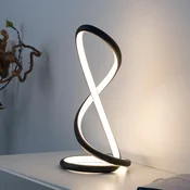 Paul Neuhaus LED namizna svetilka Twist, črna, višina 42 cm - spalnica - Sodobni - Aluminij