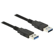 DELOCK Kabel USB 3.0 Type-A moški USB 3.0 Type-A moški 1,5 m črn