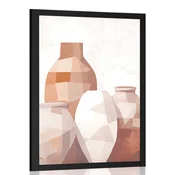 Plakat tihožitje z vazami - 40x60 white