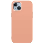 Satin silikonski ovitek za iPhone 11 - mat mareličen