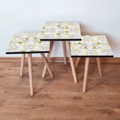 Hanah Home Set klub stocica 3Shp279, 3 komada, Šarena