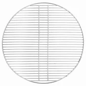 Vidaxl Rešetka za žar srebrna 60 x 60 cm Nerjaveče jeklo