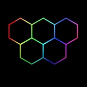 Hexagon LED tube 5 heads RGB 12V 410mm 23pcs