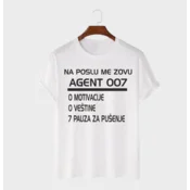 MAFIMI Majica AGENT 007, Bela