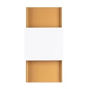 SOLLUX lighting Moderna pravokotna zlata stenska svetilka z belim kvadratom DURLIN 2xG9 8W SL.1353 Sollux Lighting