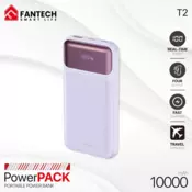 Power Bank Fantech T2 10000mAh QC,PD,22.5W ljubicasti