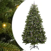 Vidaxl Umestno božično drevo med 300 LED Zelena 300 cm PVC in kovina