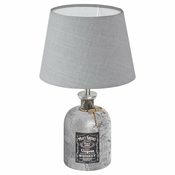 EGLO 49667 | Mojada Eglo stolna svjetiljka 33cm sa prekidacem na kablu 1x E27 srebrno, sivo