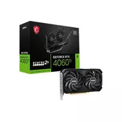 MSI graficka kartica Vga rtk 4060 ti ventus 2k black oc 8gb gddr6, 3kdp, hdmi, tork fan 4.0
