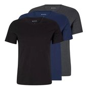 Pamučna majica BOSS 3-pack boja: crna, melanž