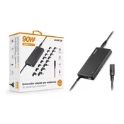 Aligator Univerzalni adapter za prenosne računalnike s 16 zamenljivimi priključki in USB, 90 W