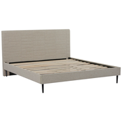 Livetastic OBLAZINJENA POSTELJA 180 cm  x 200 cm , les, kovina, tekstil bež
