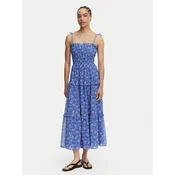 Tommy Jeans Poletna obleka DW0DW20339 Modra Regular Fit