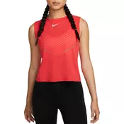 Nike W NK DFADV RUN DVN ENG TANK, ženska majica za trčanje, crvena DQ5940