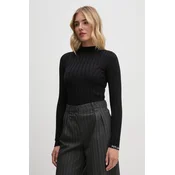 Pulover Pepe Jeans IZABEL TURTLENECK ženski, črna barva, PL702224