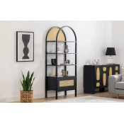 Hanah Home Polica 76x185x40cm Crna