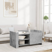 Stolic za kavu siva boja betona 100 x 50 x 50 cm od drva