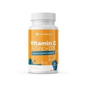 Vitamin C + cink + vitamin D3, 90 kapsul