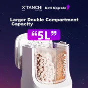 Xiaotiancheng Pametna hranilica za pse i macke, 5 L, Bela
