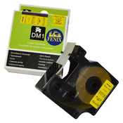 Fenix D1-53718Bk/Y RUMEN trak - ČRN izpis, 24mmx7m, nadomešča trak DYMO 53718 D1