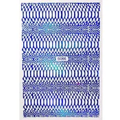 Nalepke za nohte tanke, samolepilne, opalescentne, kačja koža, Snake Skin B066 modre