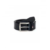 Tommy Hilfiger za moške. AM0AM08360 Usnjeni pas Denton mornarske barve (100 cm), Priložnostno, Mornarica