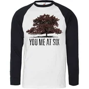 You Me At Six Tree Raglan White & Black L Majica