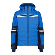 CMP MAN JACKET ZIP HOOD, moška smučarska jakna, modra 35W0057